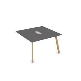 Офисная мебель Arredo Стол системы Бенч, переговорный - конечный 10СПК.124 Graphit/Iron wood 1600x1200x750