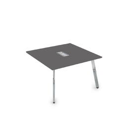 Офисная мебель Arredo Стол системы Бенч, переговорный - конечный 10СПК.124 Graphit/Металл глянец 1600x1200x750