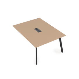 Офисная мебель Arredo Стол системы Бенч, переговорный - конечный 10СПК.124 Mokko/Черный 1600x1200x750