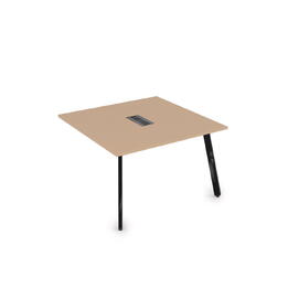 Офисная мебель Arredo Стол системы Бенч, переговорный - конечный 10СПК.124 Mokko/Черный глянец 1600x1200x750