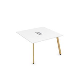 Офисная мебель Arredo Стол системы Бенч, переговорный - конечный 10СПК.124 Белый премиум/Iron wood 1600x1200x750
