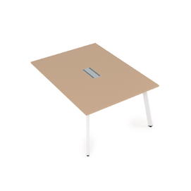 Офисная мебель Arredo Стол системы Бенч, переговорный - конечный 10СПК.128 Mokko/Белый 1200x1200x750
