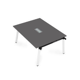 Офисная мебель Arredo Стол системы Бенч, переговорный - начальный 10СПН.124 Graphit/Белый 1600x1200x750