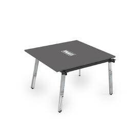 Офисная мебель Arredo Стол системы Бенч, переговорный - начальный 10СПН.124 Graphit/Металл глянец 1600x1200x750