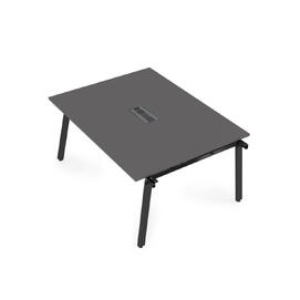 Офисная мебель Arredo Стол системы Бенч, переговорный - начальный 10СПН.124 Graphit/Черный 1600x1200x750