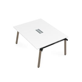 Офисная мебель Arredo Стол системы Бенч, переговорный - начальный 10СПН.124 Белый премиум/Tabaco 1600x1200x750