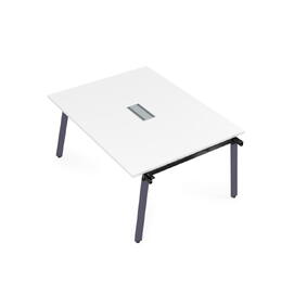 Офисная мебель Arredo Стол системы Бенч, переговорный - начальный 10СПН.124 Белый премиум/Графит 1600x1200x750