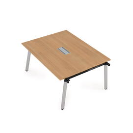 Офисная мебель Arredo Стол системы Бенч, переговорный - начальный 10СПН.124 Romano/Алюминий матовый 1600x1200x750