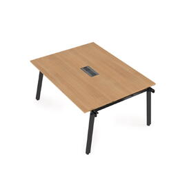 Офисная мебель Arredo Стол системы Бенч, переговорный - начальный 10СПН.124 Romano/Черный 1600x1200x750