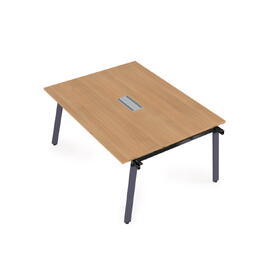 Офисная мебель Arredo Стол системы Бенч, переговорный - начальный 10СПН.128 Romano/Графит 1200x1200x750