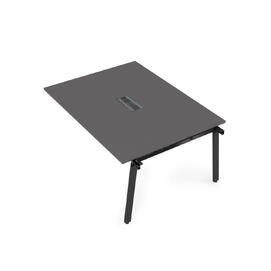 Офисная мебель Arredo Стол системы Бенч, переговорный - средний 10СПС.124 Graphit/Черный 1600x1200x750