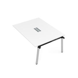 Офисная мебель Arredo Стол системы Бенч, переговорный - средний 10СПС.124 Белый премиум/Алюминий матовый 1600x1200x750