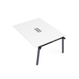 Офисная мебель Arredo Стол системы Бенч, переговорный - средний 10СПС.124 Белый премиум/Графит 1600x1200x750
