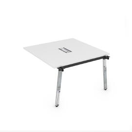 Офисная мебель Arredo Стол системы Бенч, переговорный - средний 10СПС.124 Белый премиум/Металл глянец 1600x1200x750