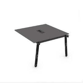 Офисная мебель Arredo Стол системы Бенч, переговорный - средний 10СПС.128 Graphit/Черный глянец 1200x1200x750