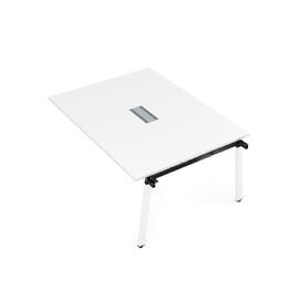Офисная мебель Arredo Стол системы Бенч, переговорный - средний 10СПС.128 Белый премиум/Белый 1200x1200x750