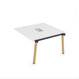 Офисная мебель Arredo Стол системы Бенч, переговорный - средний 10СПС.129 Белый премиум/Iron wood 1400x1200x750