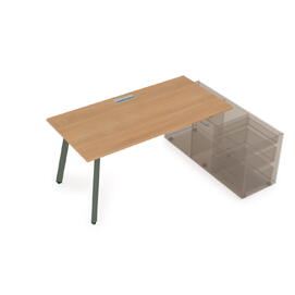 Офисная мебель Arredo Стол с тумбой опорной 10СТО.084 Romano/Klever 1600x800x750