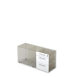 Офисная мебель Arredo Ящики тумб с доводчиком 10Т.005.2Д Белый премиум 477x416x596