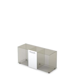 Офисная мебель Арредо (Arredo) Фасад тумбы узкий 10Т.005.3 Графит/- 334x16x596