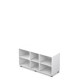 Офисная мебель Arredo Короб тумбы сервисной, мобильной 10Т.006.1 Белый премиум 1300x434x663