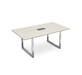 Кабинет руководителя Gloss line Стол переговорный НСП-О.938 Ivory/Металл глянец 1800x1000x750