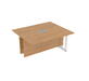 Офисная мебель Саммит (Summit) Стол-квадрат бенч, средний модуль 16СКС.126 Романо/Белый 1600х1200х750