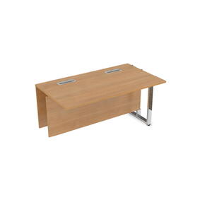 Офисная мебель Саммит (Summit) Стол прямой бенч, средний модуль 16СПС.186 Графит/Черный глянец 1600х800х750