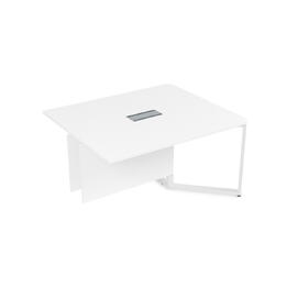 Офисная мебель Summit Стол-квадрат бенч, конечный модуль 16СКК.122 Белый премиум/Белый 1200х1200х750
