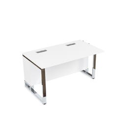 Офисная мебель Summit Стол прямой бенч, начальный модуль 16СПН.186 Белый премиум/Металл глянец 1600х800х750