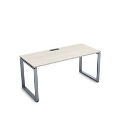Офисная мебель Gloss Стол рабочий, прямолинейный СРП-О.009 Ivory/Алюминий матовый 1400x700x750
