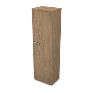 Офисная мебель Gloss Шкаф для одежды узкий 9Ш.014.1 Teakwood 800x450x2045