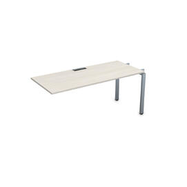 Офисная мебель Gloss Стол системы БЕНЧ линейный,средний СЛС-П.978 Ivory/Алюминий матовый 1200x700x750