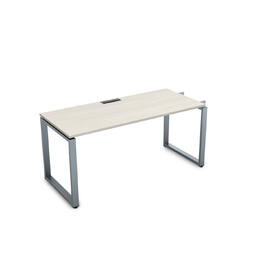 Офисная мебель Gloss Стол системы БЕНЧ линейный,начальный СЛН-О.974 Ivory/Алюминий матовый 1600x700x750