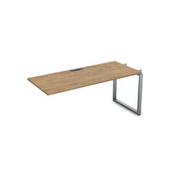 Офисная мебель Gloss Стол системы БЕНЧ линейный,средний СЛС-О.974 Teakwood/Алюминий матовый 1600x700x750