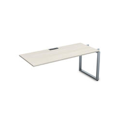 Офисная мебель Gloss Стол системы БЕНЧ линейный,средний СЛС-О.975 Ivory/Алюминий матовый 1800x700x750