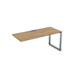Офисная мебель Gloss Стол системы БЕНЧ линейный,конечный СЛК-О.974 Teakwood/Алюминий матовый 1600x700x750