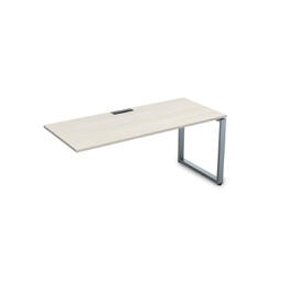 Офисная мебель Gloss Стол системы БЕНЧ линейный,конечный СЛК-О.974 Ivory/Алюминий матовый 1600x700x750