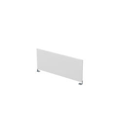 Офисная мебель Gloss Экран ЛДСП, боковой 9БР.005.4 Белый премиум/Алюминий матовый 700x16x300