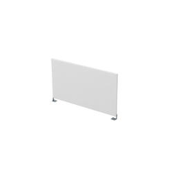 Офисная мебель Gloss Экран ЛДСП, боковой 9БР.405.4 Белый премиум/Алюминий матовый 700x16x400
