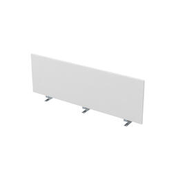 Офисная мебель Gloss Экран ЛДСП, фронтальный 9БР.407.3 Белый премиум/Алюминий матовый 1200x16x400