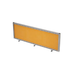 Офисная мебель Gloss Экран тканевый в алюминиевом профиле, фронтальный 9БТ.0406.6 Orange/Алюминий матовый 1200x29x400