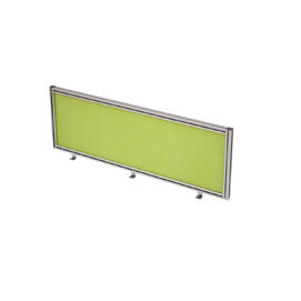 Офисная мебель Gloss Экран тканевый в алюминиевом профиле, фронтальный 9БТ.0406.8 Kiwi/Алюминий матовый 1200x29x400