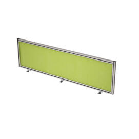 Офисная мебель Gloss Экран тканевый в алюминиевом профиле, фронтальный 9БТ.0407.6 Kiwi/Алюминий матовый 1400x29x400