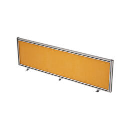 Офисная мебель Gloss Экран тканевый в алюминиевом профиле, фронтальный 9БТ.0407.6 Orange/Алюминий матовый 1400x29x400