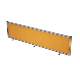 Офисная мебель Gloss Экран тканевый в алюминиевом профиле, фронтальный 9БТ.0408.6 Orange/Алюминий матовый 1600x29x400