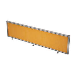 Офисная мебель Gloss Экран тканевый в алюминиевом профиле, фронтальный 9БТ.0408.8 Orange/Алюминий матовый 1600x29x400