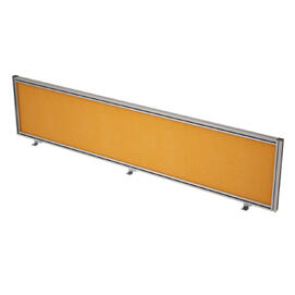 Офисная мебель Gloss Экран тканевый в алюминиевом профиле, фронтальный 9БТ.0409.6 Orange/Алюминий матовый 1800x29x400