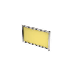 Офисная мебель Gloss Экран тканевый в алюминиевом профиле, боковой, левый 9БТЛ.0402.4 Lemon/Алюминий матовый 700x29x400