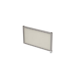 Офисная мебель Gloss Экран тканевый в алюминиевом профиле, боковой, левый 9БТЛ.0402.4 Latte/Алюминий матовый 700x29x400